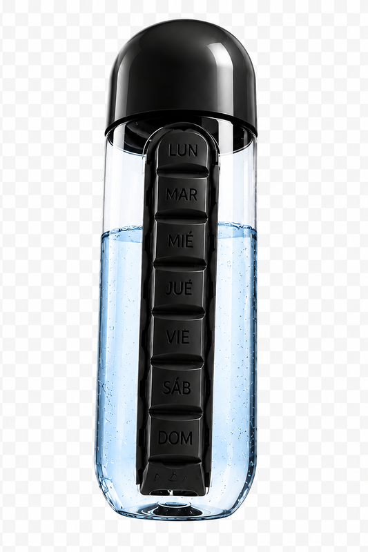 pastillero semanal 2 en 1 negro